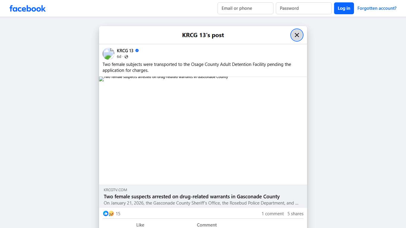 KRCG 13 - Two female subjects were transported to the... Facebook